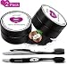 Teeth Whitening [2 Pack], Keethem Activated Coconut Charcoal Teeth Whitener Powder Toothpaste(2.1oz) with 2 Charcoal Toothbrushes (Professional-grade Home Teeth Whitening Kit)