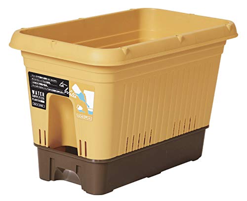 ベストコ(Bestco) プランター 給水式 ペットボトルで自動給水 キャスター付 日本製 MA-2281 500型 モスイエロー