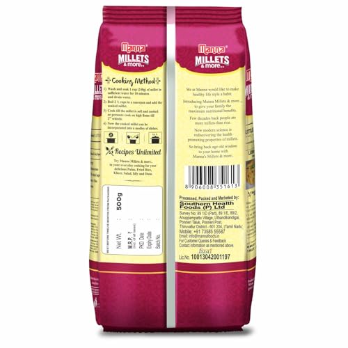 Image of Manna Little Millet 2.5kg (Kutki /Samai /Same /Samulu) | Natural Grains | Low GI Native Rice | High Protein & More Fibre than Rice (Little Millet)