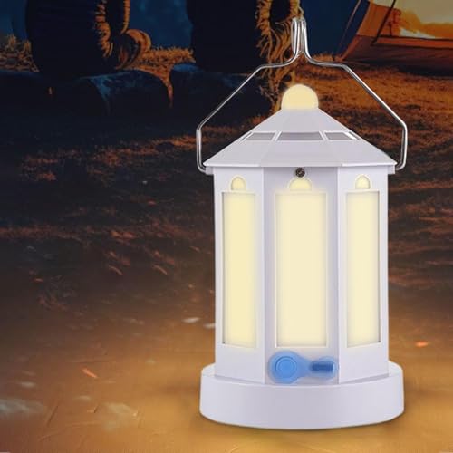 Lanterne d'extérieur rechargeable LED rétro IP67 pour camping - 3