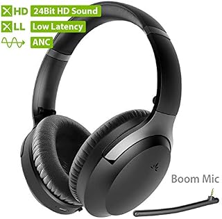 [2020] Avantree aptX-HD 24 Bit Hi-Fi Bluetooth 5.0 Active Noise Cancelling Headphones, Wireless