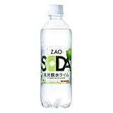 炭酸水 ZAO SODA 強炭酸水 500ml×24本 (500ml, ライム)