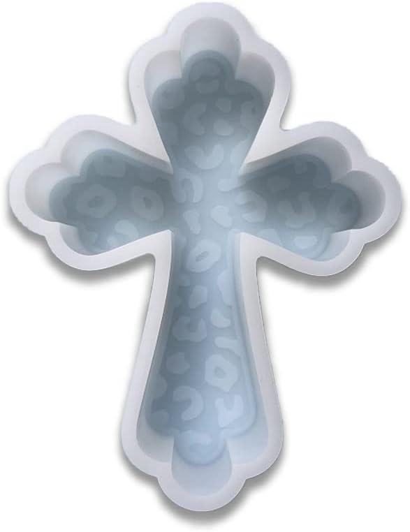 Duawenki Cross shape Car Freshie Silicone Mold for Making Soap Aroma Beads Car Freshie, Pendant, Candle, Resin(C)