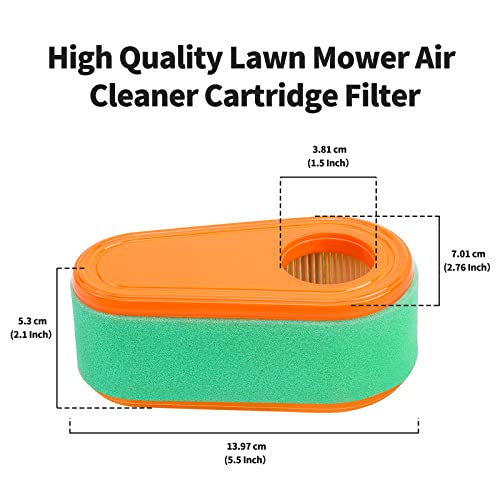 Klwzh 795066 Air Filter Cartridge 796254 Pre Filter For 5419 5419K 775Ex 800E 825E 850 850E 875Ex 950E Dov 700 111P02 7.75Hp 8.50-8.75Hp Engines Troy Bilt Tb360 Lawn Mower Air Filter #TOP2
