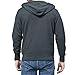 Maiyifu-GJ Men's Full Zip Long Sleeve Hoodies Lightweight Slim Fit Solid Color Hoodie Hooded Sweatshirt with Kanga Pocket (Dark Grey,X-Large)