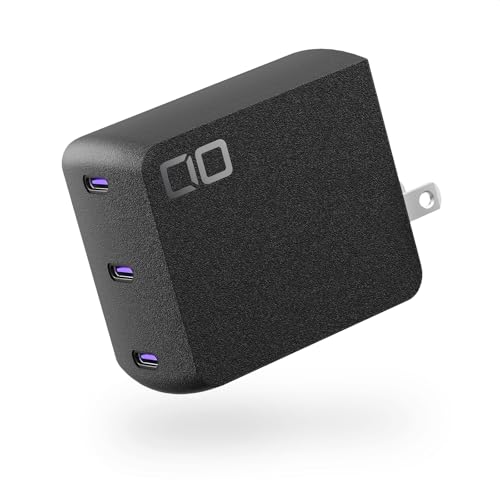 Image of 140W USB-C Charger Block, Compact USB-C 3-Port GaN Charger High Wattage PD 3.1 Fast Charging Adapter for MacBook Pro, Windows Laptop, iPhone 15 /16, Android, Tablet, NovaPort Trio II 140W (Black)