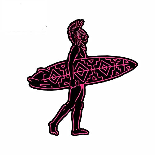 13 x 12,2 cm para Indian Surfer Sparta Cartoon Car Stickers Windows Trunk Decal Anime