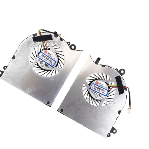 GSHJZPA CPU + GPU Ventilateur de Refroidissement pour MSI GS60 6QE GS60 6QC PX60 WS60 MS-16H6 16H1 16H2 MS-16H5 MS-16H7 MS-16H8 PAAD06015SL N294 N293