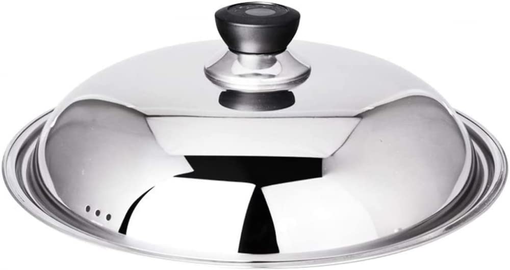 Couvercle de casserole rond universel de remplacement pour cuiseur à vapeur Couvercle de casserole en acier inoxydable Poêles à frire Wok Remplacer les couvercles de casserole pour la cuisine domest