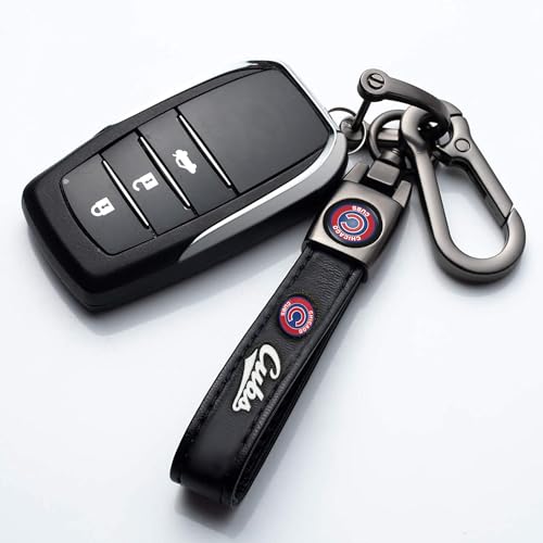 Image of Leather Car Keychain for Baseball Fans, Metal Car Key Ring Key Chain Accessories