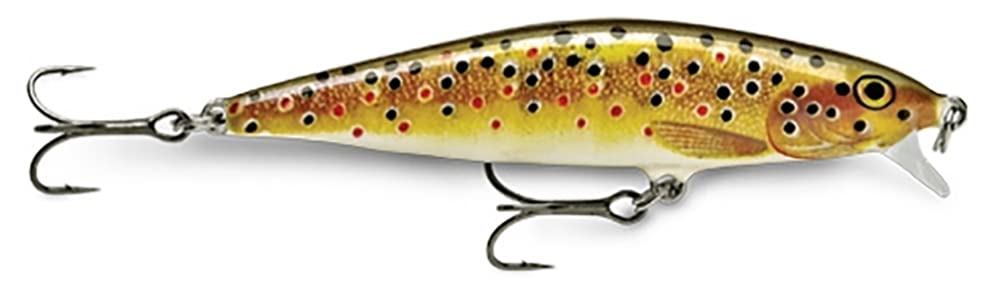 RapalaFlat Rap 08 Fishing lure, 3.125-Inch, Brown Trout