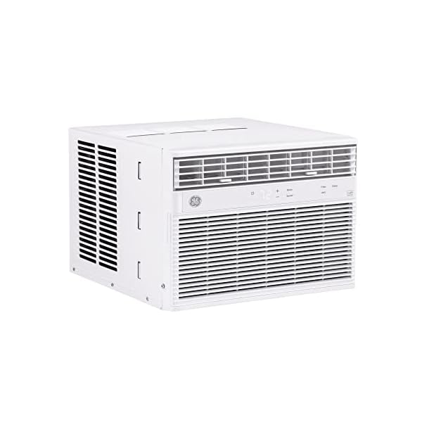 GE Window Air Conditioner 10000 BTU, Wi-Fi Enabled, Energy-Efficient Cooling for Medium Rooms, 10K BTU Window AC Unit with Easy Install Kit, Control Using Remote or Smartphone App