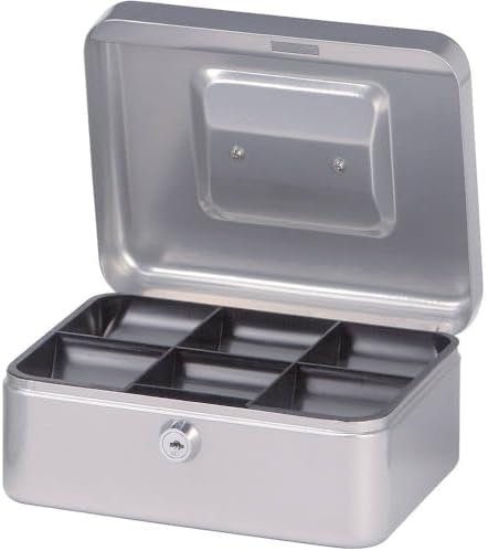 MAUL Geldkassette, silber, Maße: (B)200 x (T)170 x (H)90 mm | ace...
