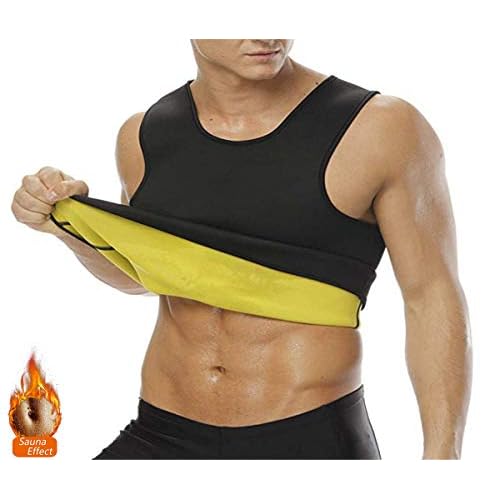 NOVECASA Sauna Camiseta Sudoración Hombre Neopreno Body Shaper Transpirar para Quema Grasa Faja Abdome Adelgaza Gimnasio Fitness (XL, Chaleco)