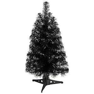 Nearlynatural2ftblackartificialchristmastreewith35ledlightsand72bendablebranches Urban Country Home Decor Nearly natural 2ft black artificial christmas tree with 35 led lights and 72 bendable branches urban country home decor