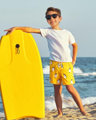 Image of SURF CUZ Surfcuz Little Boys Swim Trunks UPF 50+ Toddler Beach Shorts Swimsuit Kids Quick Dry Swimwear