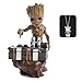 THUMBGEEK Baby Groot Blumentopf, Baummann Sukkulenter Pflanzgefäß Niedlicher grüner Pflanzentopf mit Drainageloch Bleistiftstifthalter, Büroschmuck Weihnachtsgeburtstagsgeschenk Pflanzgefäß (Taste)