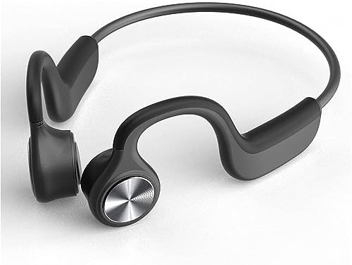 骨伝導 集音器イヤホン しゅうおんき 骨伝導 骨伝導 ヘッドセット、HD サウンド開放型ヘッドフォン、ステレオ付きインイヤー低音イヤホン、ランニング、サイクリング、運転、旅行、トレーニング、登山、水泳用 外音取込み高齢機能(黒)