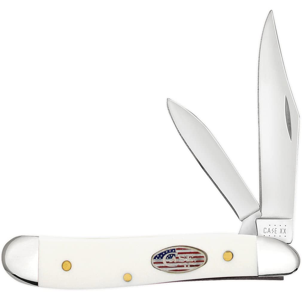 Amazon.com: Case XX WR Pocket Knife Peanut White Synthetic Stars