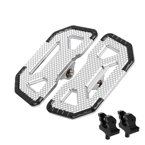 Repose-pieds large moto BMW R18 B finition silver-black haut de gamme