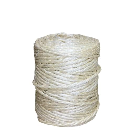 ZEYUAN Cuerda 100% sisal 4 mm 100 m, Rollo Mimbre, Cuerda Manualidades, Cuerda Decorativa, para Tejer Crochet, Bobinas De Hilo, Cesta De Cuerda - SPU:155009