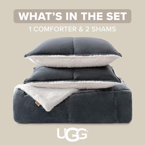 UGG Blissful Queen Comforter Set, Cozy & Reversible, 3-Piece, Imperial Blue - image 2