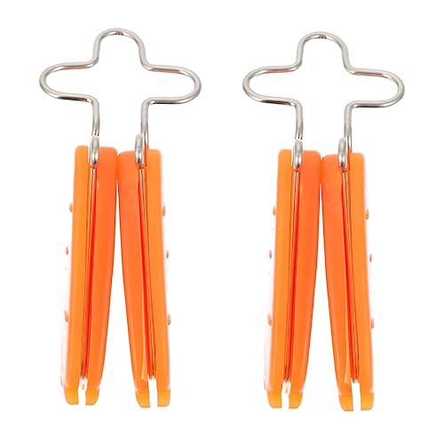 BELLIFFY 2pezzi Clip Naso Effetto Lifting in Silicone Arancione Correttore Naso Modellante Per Adulti Dispositivo Per Assottigliare e Sollevare Ponte Nasale