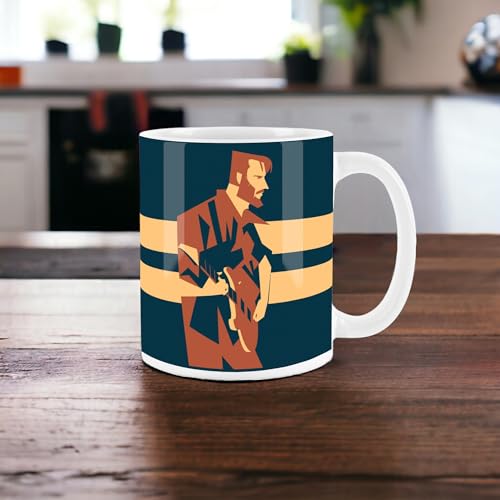 Purely Home Guitar Player Mug - Musician White Ceramic Cup - Tea/Coffee Gift for Music Lovers - Image 3
