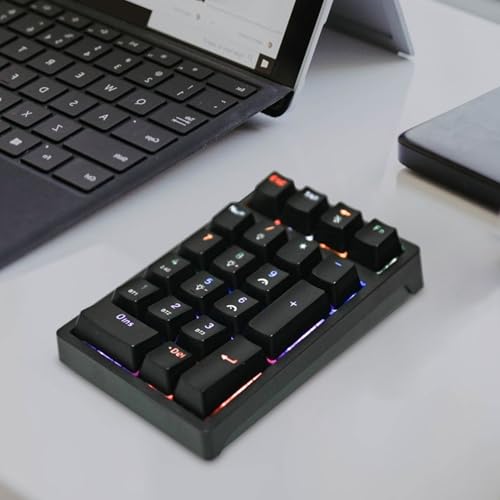 Teclado numérico inalámbrico Mini USB para introducir datos y gaming 4