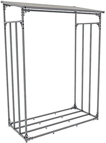 Abri pour bois de chauffage Ruston en acier galvanisé CLP - Taille L - 5
