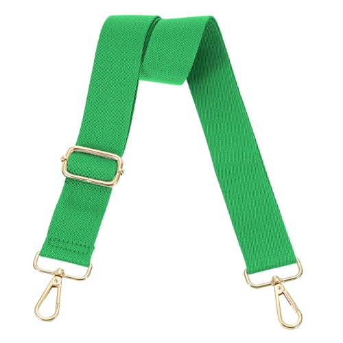 Image of uxcell Wide Shoulder Strap, 3.8cm Green Adjustable Purse Strap Replacement Crossbody Strap for Shoulder Bag Handbag, Light Gold Pull Core Buckle