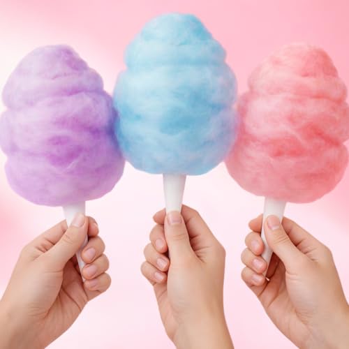 Image of Taboom Cotton Candy Paper Cones, Disposable, 110 Pack