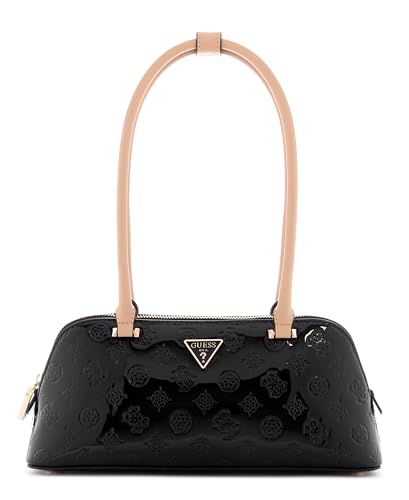 GUESS Bolsa de ombro Arnela, Logotipo preto, One Size