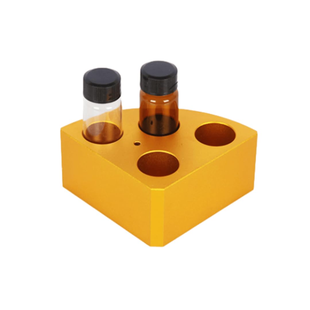 Bloque calefactor de baño seco de aluminio for botellas de muestras de laboratorio: módulo de calentamiento rápido con resistencia a altas temperaturas(10/15mL)