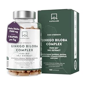 Aavalabs Ginkgo Biloba Complex 180 Kapseln