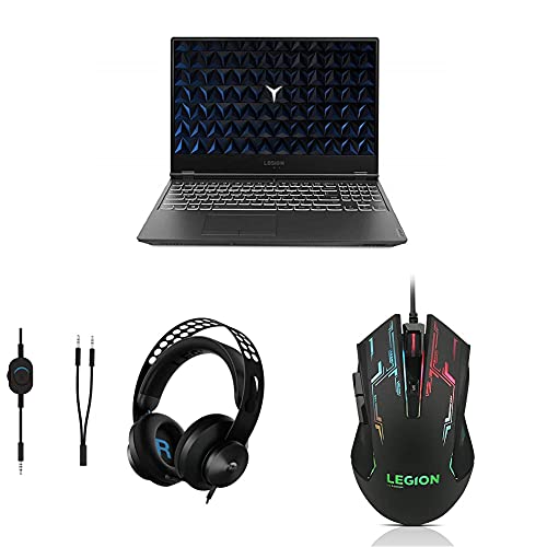 Image of Lenovo Legion Y540 Intel i5 9th Gen 15.6 inch Gaming (8GB /256 SSD+1TD HDD /Win10 /GeForce GTX 1650 4GB /2.3kg)81SY00UBIN+Legion H300 Stereo Gaming Headset,3.5mm Wired+RGB Gaming Wired USB Mouse upto 2400DPI