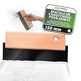 Contrôle amélioré : la spatule en caoutchouc offre une meilleure maniabilité et permet une précision maximale pendant le travail.
