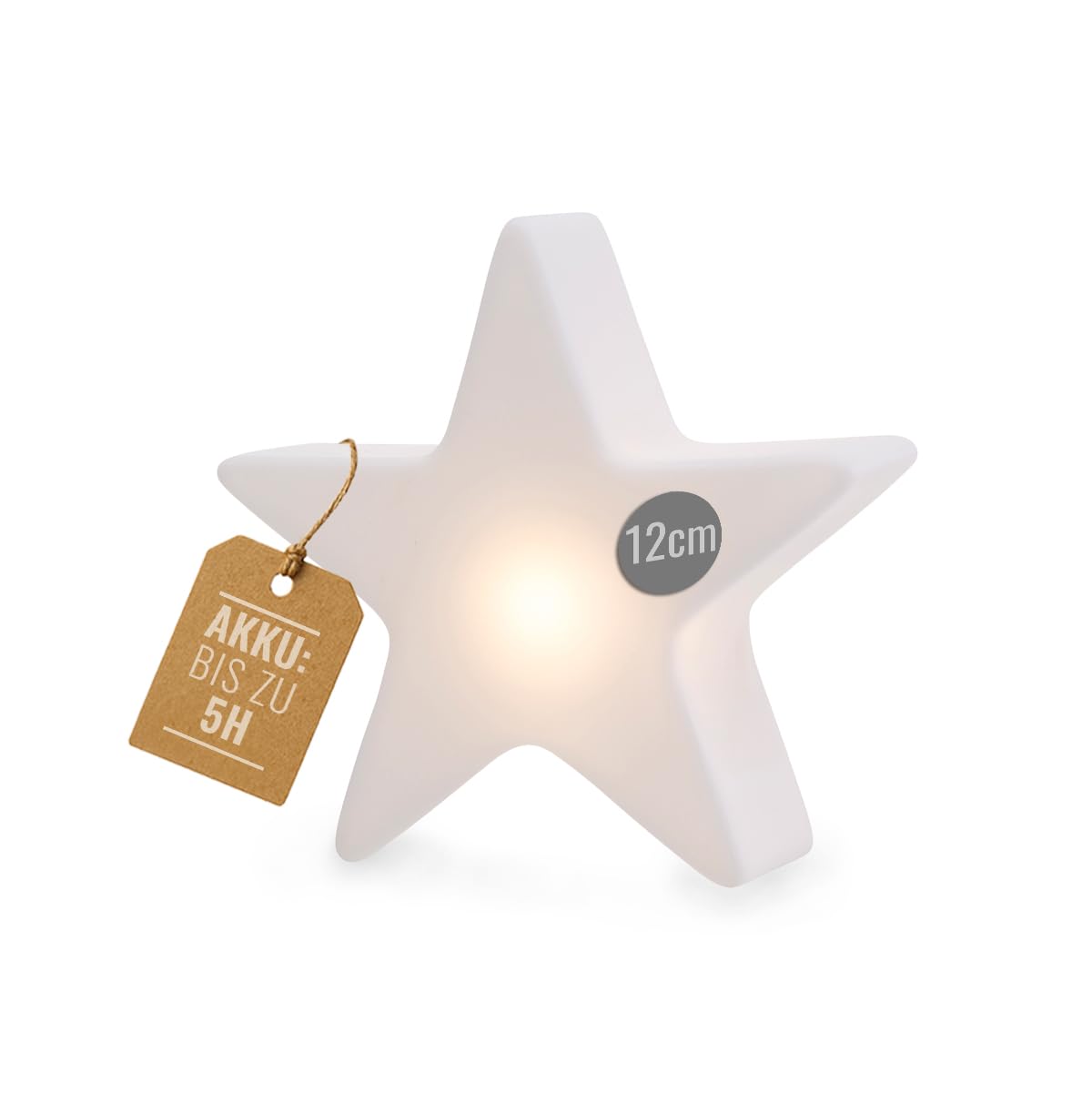 8 seasons design LED Stern Mini-Leuchte Shining Star Micro S – Dekolampe 12 cm – kabellos mit Akku, USB-C aufladbar – Tischdeko, Adventsbeleuchtung, leuchtende Winterdeko, Weihnachten Beleuchtung