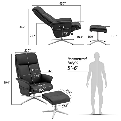 Sillón Chocolate Piel Sintética Plegable miniatura 3