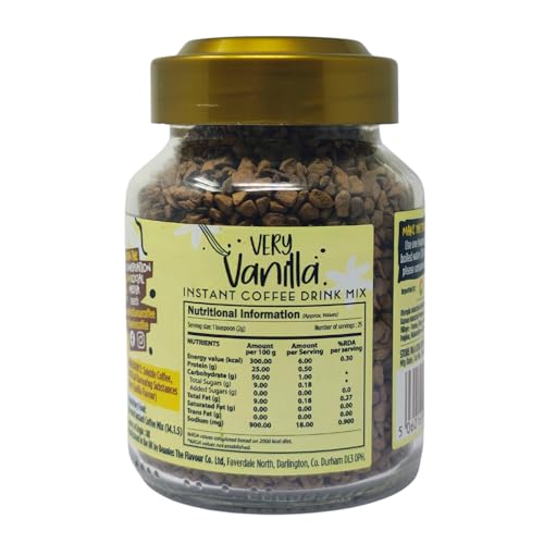 Image of Beanies Very Vanilla Flavoured Instant Coffee | 50g | Freeze Dried Coffee with Smooth Vanilla (Pack of 3)
