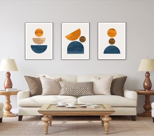 Tableau sur toile abstrait JNAOZI triptyque haute définition art mural moderne