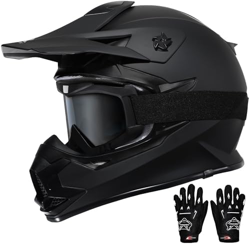 TRIANGLE Adult Dirt Bike Helmet Full Face Motorcycle Helmets with...