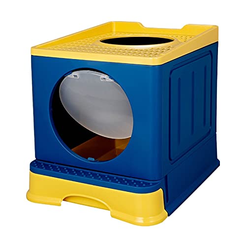 Cajas de Arena PET WATION BIEN SPACE BIG ESPACIO Anti Splash Cats Caja de arena Caja plegable BAÑO Tipo de cajón de bandeja Tipo Gato grande Dung Cuenca Mascotas Suministros Limpios Arenero ​Gatos