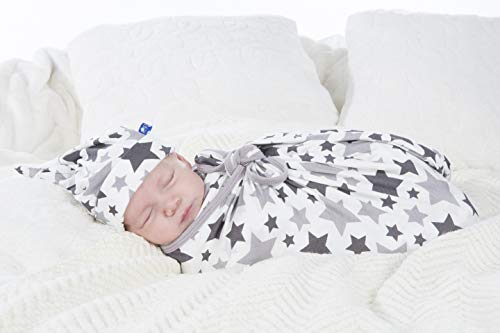 Kickee Pants Print Swaddle Blankets, Made From Viscose From Bamboo Fabric Making It A Silky Soft Baby Blanket, Security Blanket, Dreamy Swaddle Wrap (Pond Elephant - One Size) #TOP3
