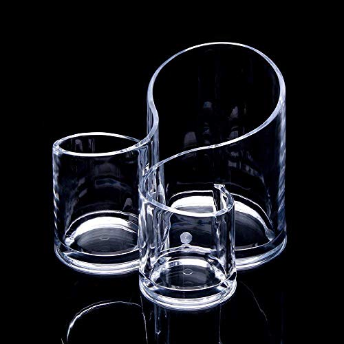 Image of Acrylic Cosmetic Storage Organizer Transparent Desk and Dressing Table Stand /Holder Nail Polish Lipstick Eyeliner Comb Beauty Makeup Brush and Jewelry Organisers