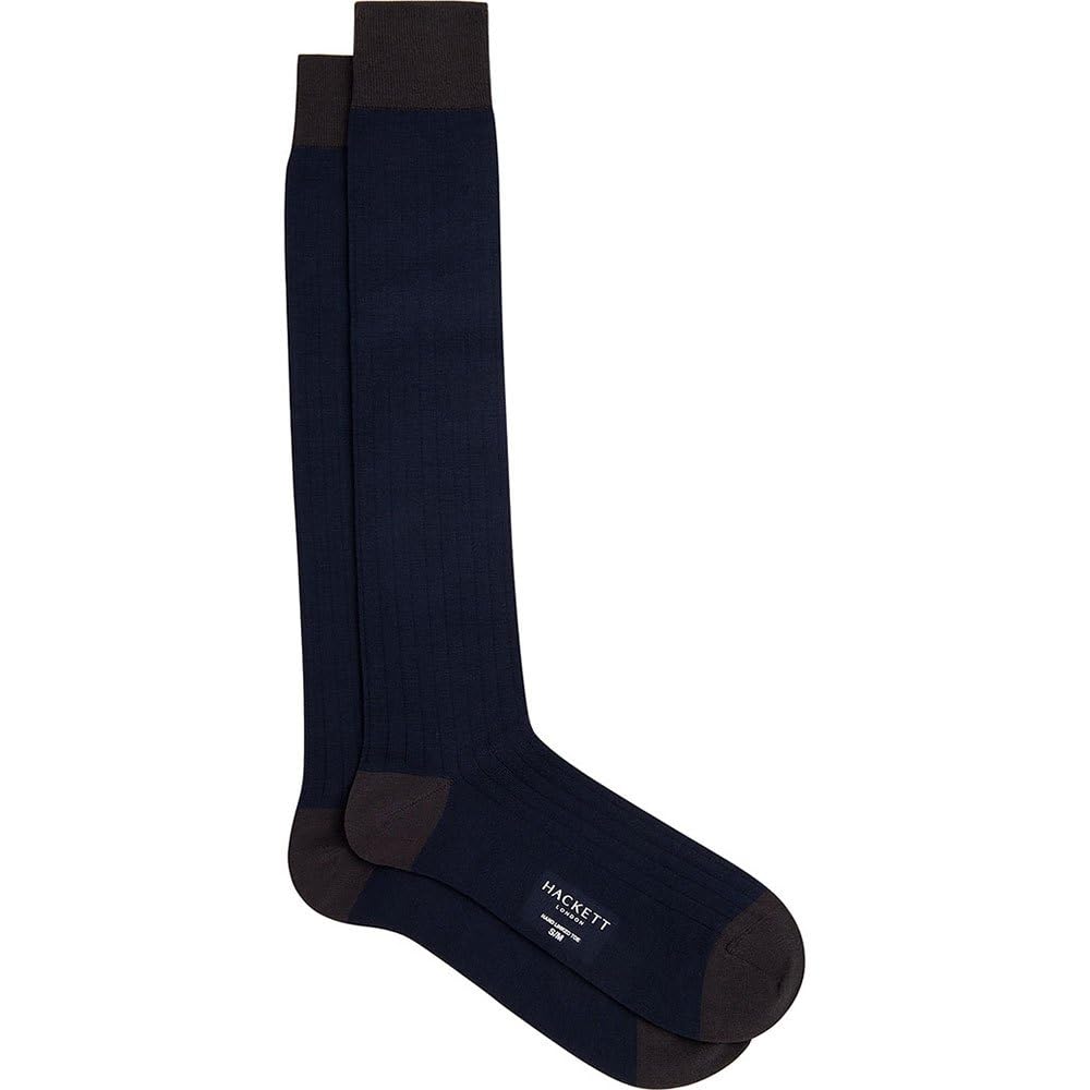 Hackett London Men's Blue (Royal Blue) Merino Socks Long, L