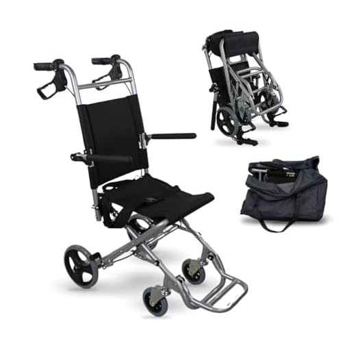 Mobiclinic, Silla de ruedas de tránsito, Neptuno, Aluminio, Plegable, Freno en manetas, Marca Española, Reposapiés plegables, a, Cinturón seguridad, Ergonómica, 93x 49.1x 96 cm