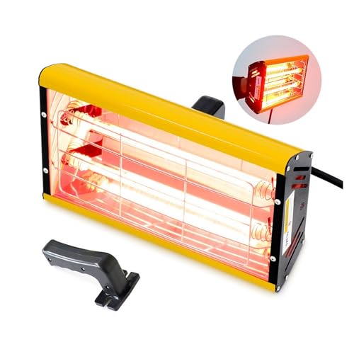 Lámpara de curado de pintura infrarroja for secar secador de pintura caliente, calentador de lámpara de calefacción de 2000W, lámpara de luz de infrarrojos, cabina de pintura en aerosol de onda corta
