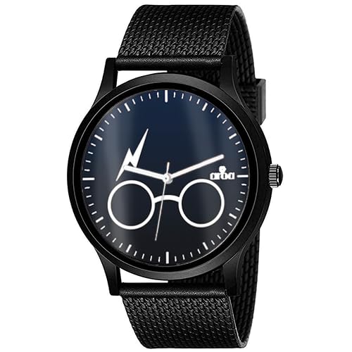 AROA Watch New Watch for Harry Potter Glass & Scar Model : 761 Black Metal Type Analog Black Strap Watch Blue Dial for Men Stylish Watch for Boys (B0C8DDD7GW) Amazon Price History, Amazon Price Tracker