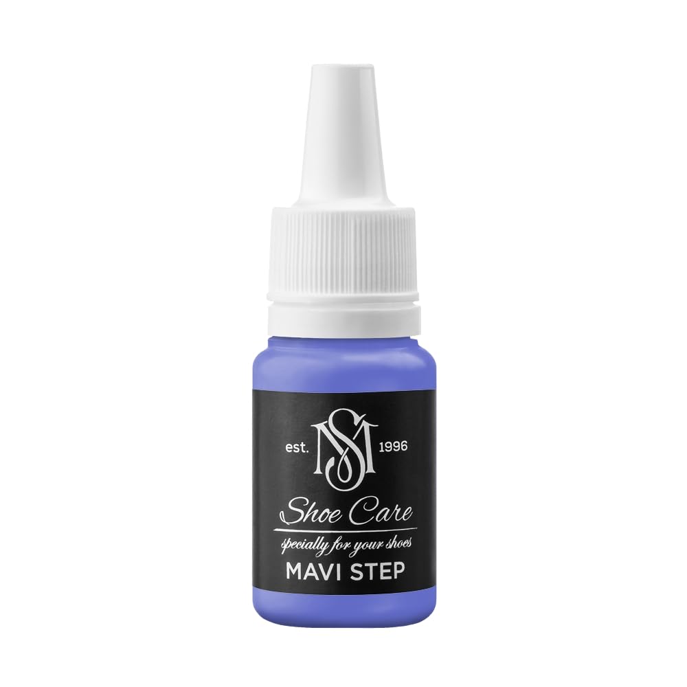 Teinture cuir bleu violacé NCS S 2060-R70B MAVI STEP 10ml pour chaussures et sacs